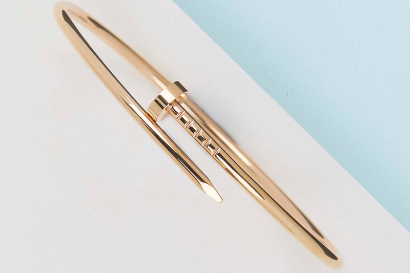 Juste Un Clou Bracelet Small - Rose Gold - B&P - Size 18