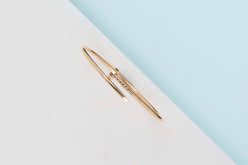 Juste Un Clou Bracelet Small - Rose Gold - B&P - Size 18