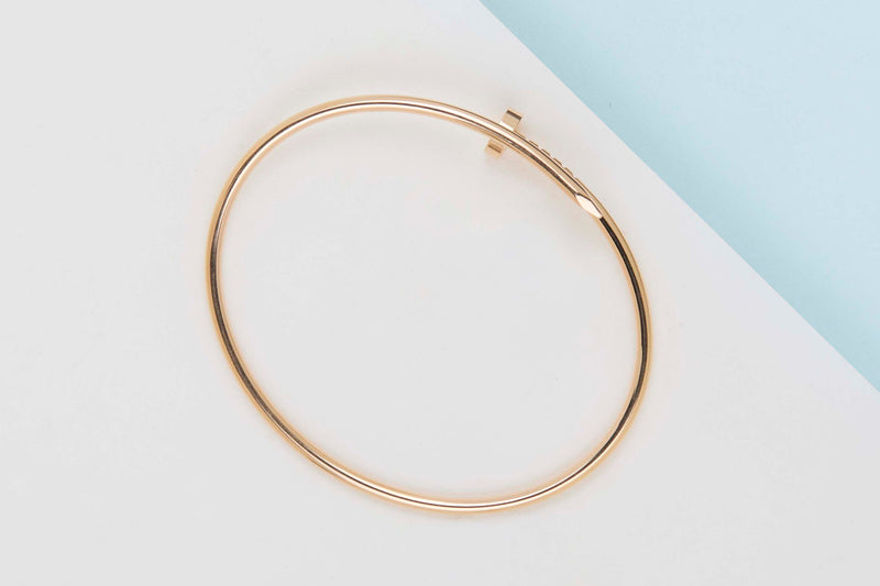 Juste Un Clou Bracelet Small - Rose Gold - B&P - Size 18