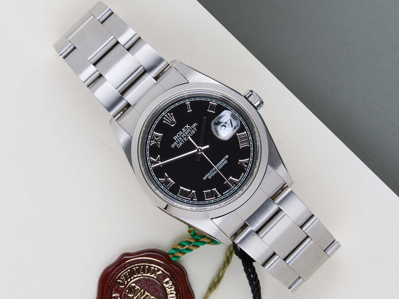 Datejust 36 'Black Roman Dial - Oyster'