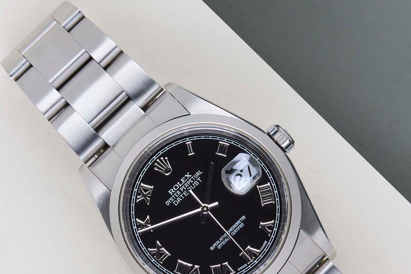 Datejust 36 'Black Roman Dial - Oyster'