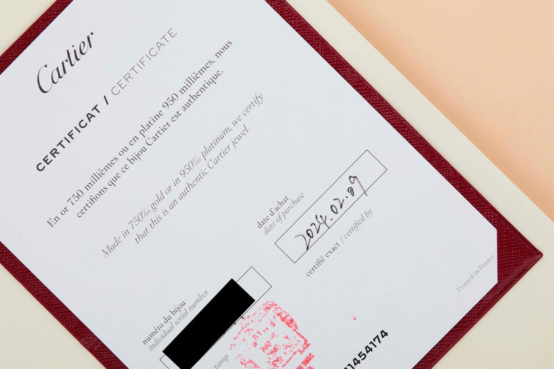 Love Bracelet Brushed - Yellow Gold - Size 18 - B&P