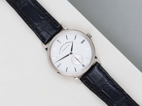 Saxonia 35 'White Gold - Silver Dial'