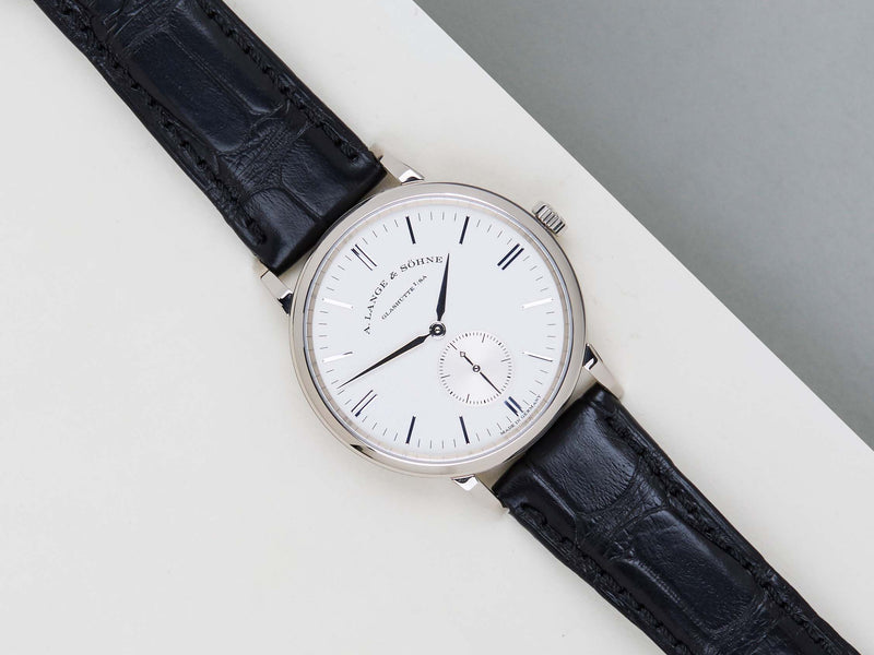 Saxonia 35 'White Gold - Silver Dial'
