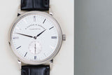 Saxonia 35 'White Gold - Silver Dial'