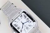 Santos Large 'Silver Roman Dial'