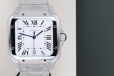 Santos Large 'Silver Roman Dial'