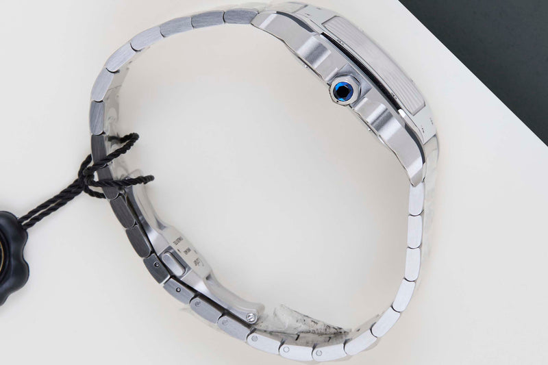 Santos Large 'Silver Roman Dial'