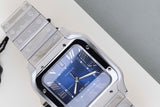 Santos Large 'Blue Roman Dial'