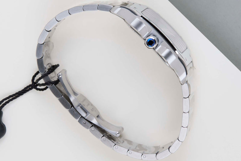 Santos Large 'Blue Roman Dial'