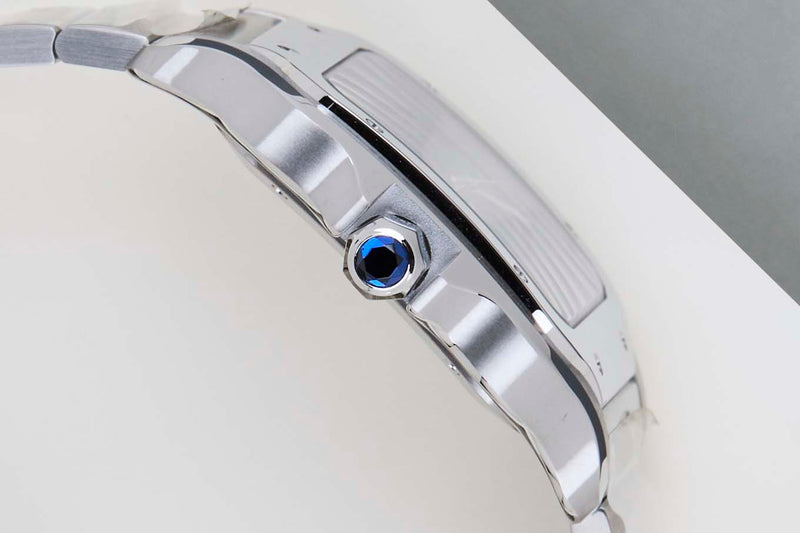 Santos Large 'Blue Roman Dial'