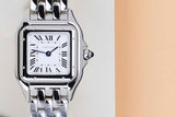 Panthère De Cartier Small 'Steel - White Roman Dial'