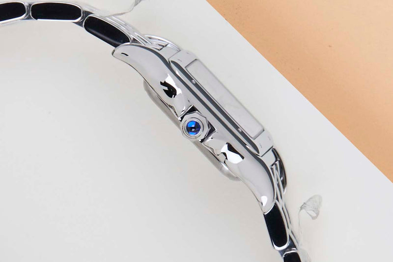 Panthère De Cartier Small 'Steel - White Roman Dial'