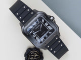 Santos De Cartier Large 'ADLC - Black Roman Dial'