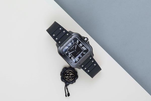 Santos De Cartier Large 'ADLC - Black Roman Dial'