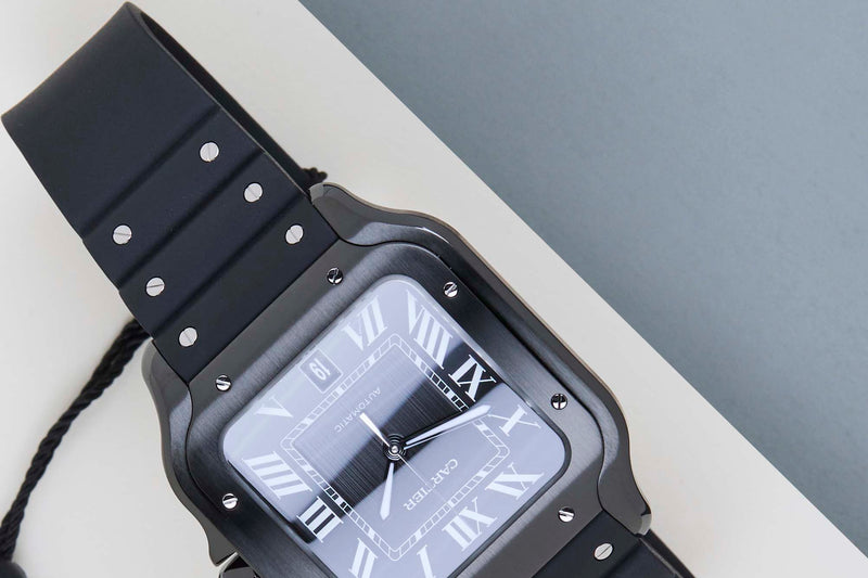Santos De Cartier Large 'ADLC - Black Roman Dial'