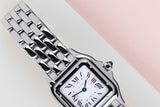 Panthère De Cartier Small 'Steel - White Roman Dial'