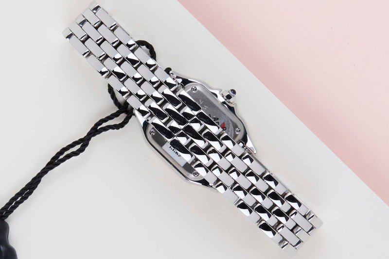 Panthère De Cartier Small 'Steel - White Roman Dial'