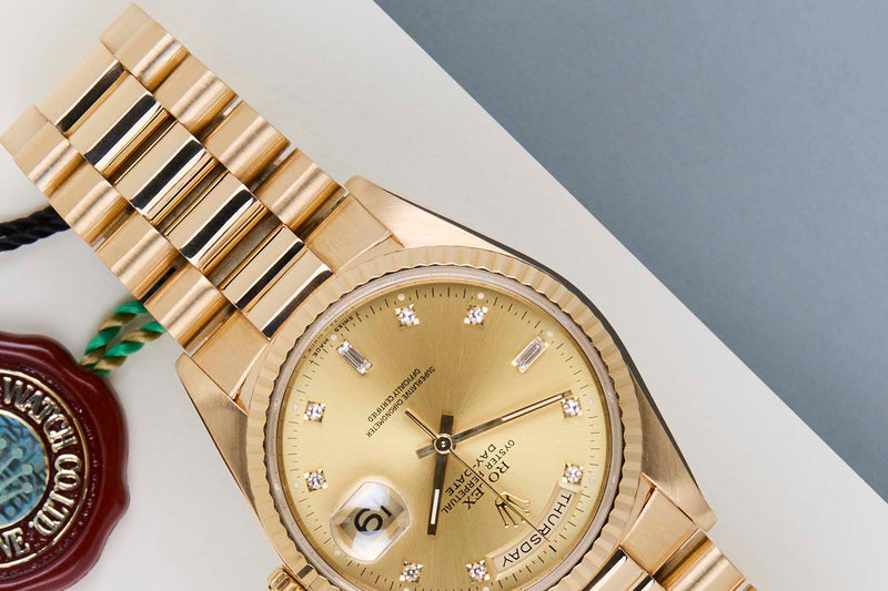 Day-Date 36 'Diamond Champagne Dial - President'