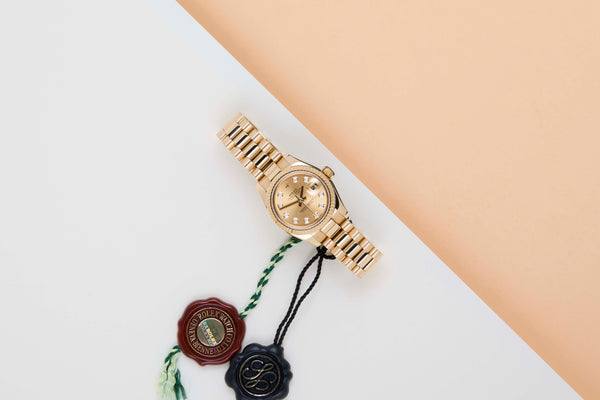 Datejust 26 'Champagne Diamond Dial - President'