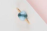 Nudo Petit Ring - Rose Gold - Sky Blue Topaz - Size 53 - B&P