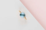 Nudo Petit Ring - Rose Gold - Sky Blue Topaz - Size 53 - B&P