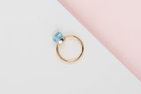 Nudo Petit Ring - Rose Gold - Sky Blue Topaz - Size 53 - B&P