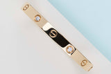 Love Bracelet - Yellow Gold & 4 Diamonds - Size 16 - B&P