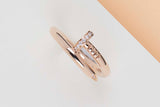 Juste Un Clou Ring - Rose Gold & Diamonds - Size 55 - B&P