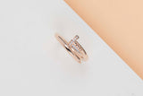 Juste Un Clou Ring - Rose Gold & Diamonds - Size 55 - B&P