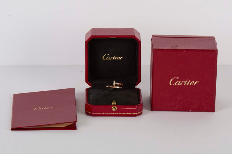 Juste Un Clou Ring - Rose Gold & Diamonds - Size 55 - B&P