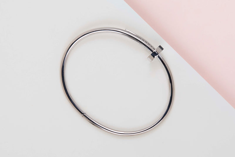 Juste Un Clou Bracelet - White Gold - Size 18 - B&P