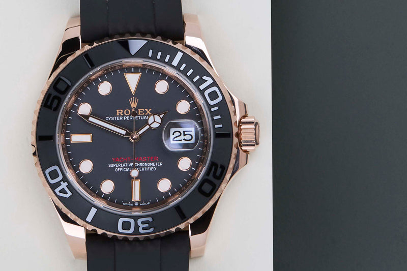 Yacht-Master 40 'Rose Gold - Oysterflex'