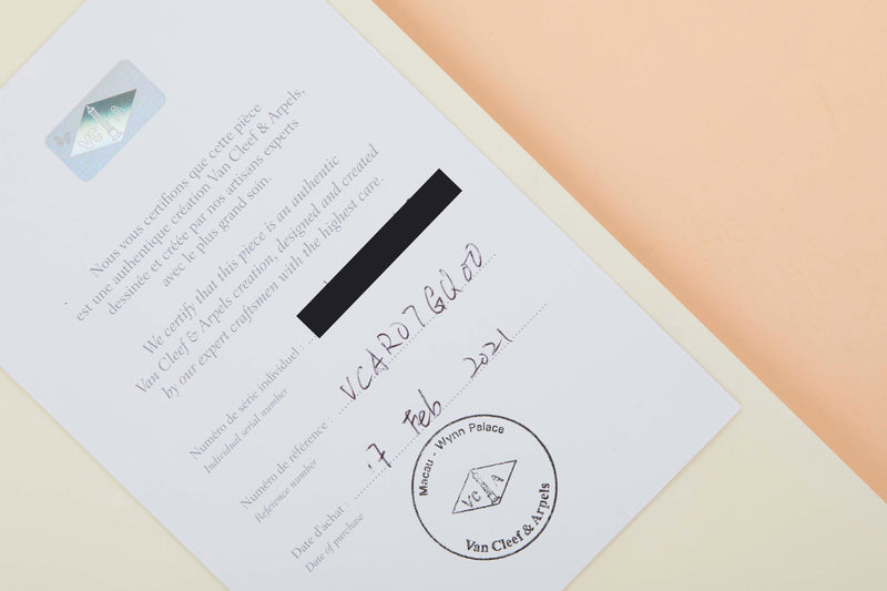 Vintage Alhambra Bracelet - 5 Motifs - Malachite & Diamonds - 19.5CM - B&P