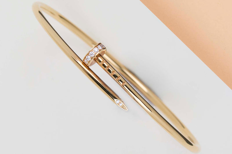 Juste un Clou Small - Yellow Gold & Diamonds - Size 18 - B&P