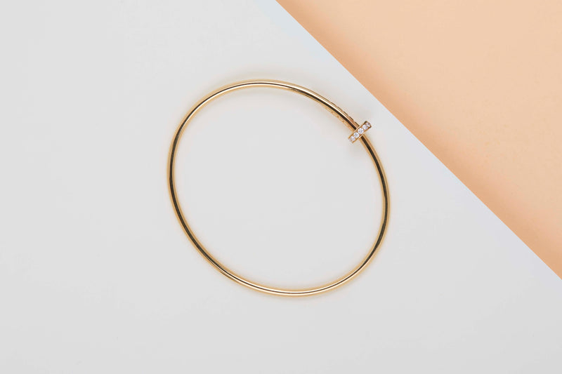 Juste un Clou Small - Yellow Gold & Diamonds - Size 18 - B&P