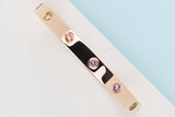 Love Bracelet Rainbow - Rose Gold & Gemstones - Size 17 - B&P