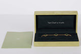 Vintage Alhambra Bracelet - 5 Motifs - Yellow Gold & Malachite - 19.5CM - B&P