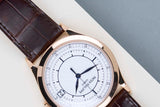 Calatrava 'Silver Sector Dial - Rose Gold'