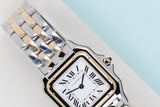 Panthère De Cartier Medium 'Steel/Yellow Gold - Silver Roman Dial'