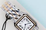 Panthère De Cartier Medium 'Steel/Yellow Gold - Silver Roman Dial'