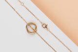 Trinity Necklace - Yellow, Rose, White Gold - 42 CM - B&P