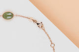 18 ct. Rose Gold Bracelet - Tourmaline - 19 CM