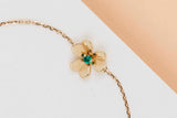 Frivole Mini Bracelet - Yellow Gold & Emerald - 17,5 CM - P