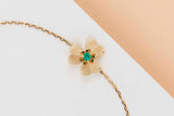 Frivole Mini Bracelet - Yellow Gold & Emerald - 17,5 CM - B&P