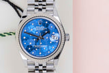 Datejust 31 'Blue Diamond Flower Motif Dial - Jubilee'