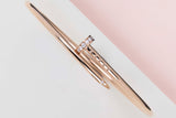 Juste Un Clou Bracelet Small - Rose Gold  & Diamonds - Size 17 - B&P