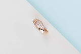 Serpenti Viper Ring - Rose Gold & Diamonds  - Size Large - B&P