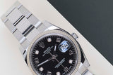 Oyster Perpetual Date ' Black Arabic Diamond Dial - Oyster'