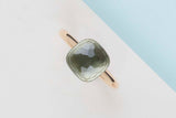 Nudo Ring - Rose & White Gold - Prasiolite - Size 54 - B&P